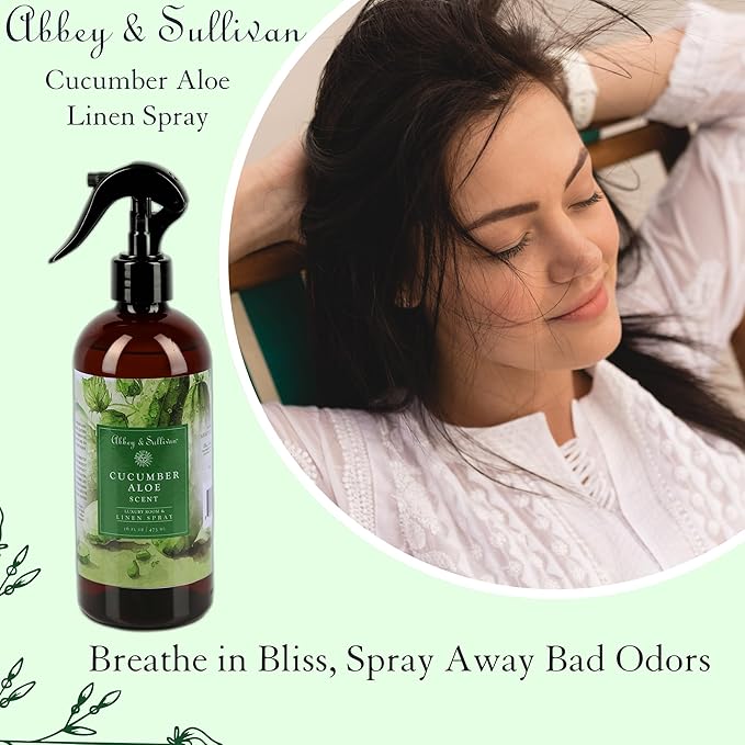 Abbey & Sullivan Linen Spray, Cucumber Aloe, 16 oz.