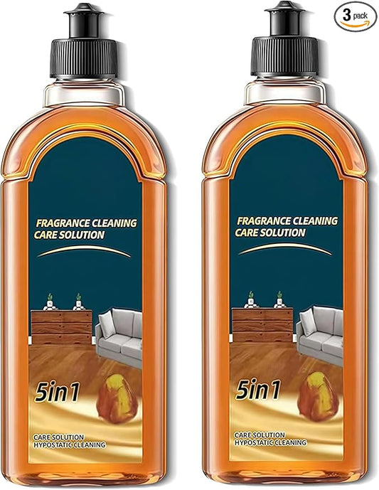 Spainho Floor Cleaner, 5 in 1 FloorCleaner, Fragrance Cleaning Care Solution, Dual-Action Stain Remover and Natural Shine, for Hardwood Floors,Bathroom, & Kitchen (2 Pack)