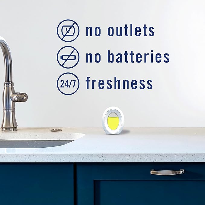 Febreze Kitchen Air Freshener, Odor-Fighting, Plug In Alternative, Air Fresheners for Home and Bathroom and Kitchen, Closet Air Fresheners, Fresh Lemon Scent, 6 Count