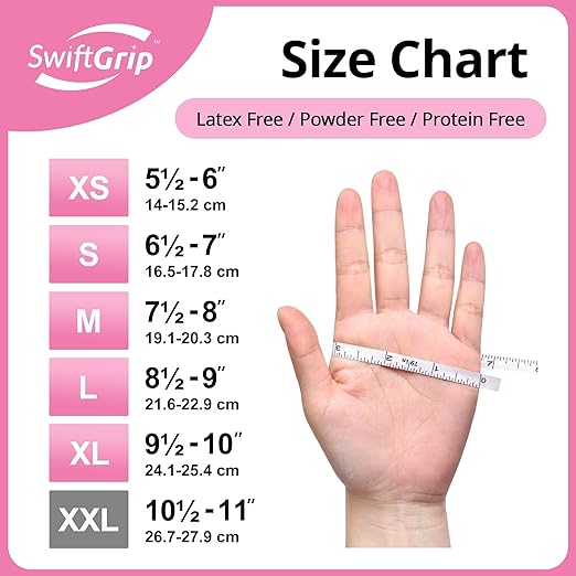 Disposable Gloves - Pink, Latex-Free, Powder-Free, 1000-ct Case (XL) - Ideal for Cleaning & Esthetician Use
