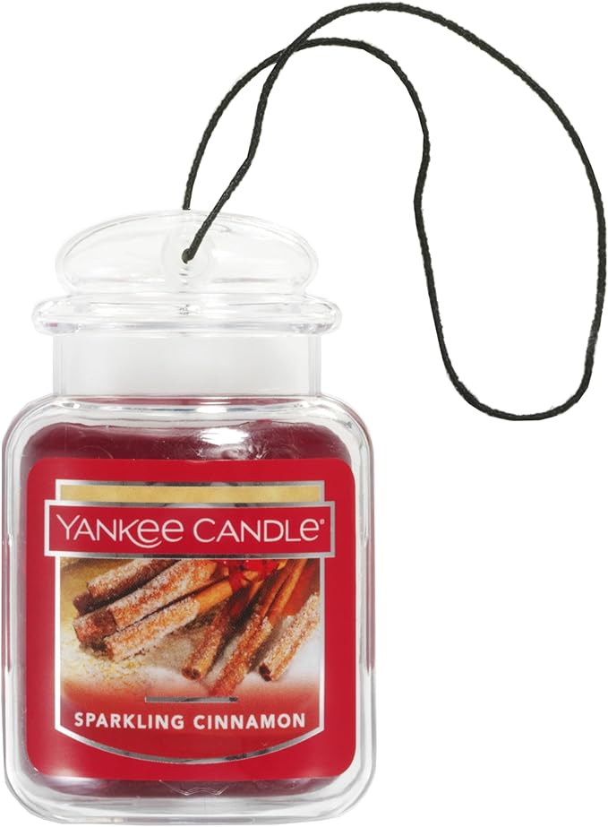 Yankee Candle Car Jar Ultimate, Sparkling Cinnamon, 0.96 OZ