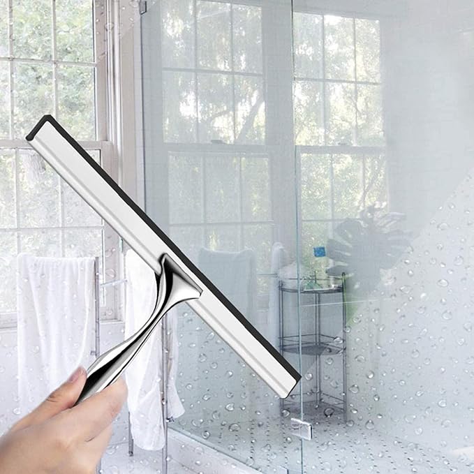 Stainless Steel Glass Wiper Glass Wiper Glass Wiper Tool Bathroom Toilet Wiper (A)