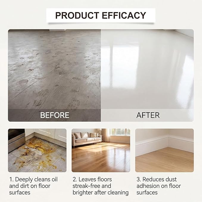 Floor Cleaning Tablets, 12pcs Floor Cleaner Tablets Hard Floor Cleaner Tablets, Floor Cleaning Tablets for Mopping, Pre-Measured Dissolvable Cleaning Solution for Wood Tile Marble, Lemon Scent (36PCS)