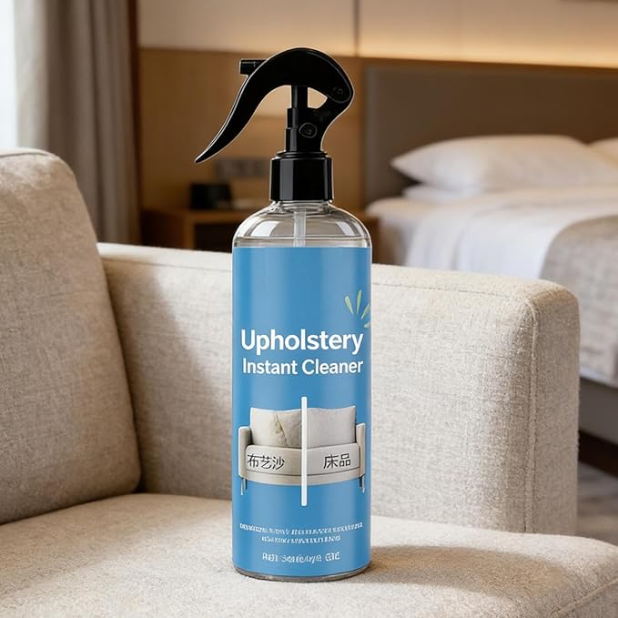 Fabric Cleaner, 120ml Quick Dry No Rinse Cleaning, Fabric Cleaner for Furniture, Upholstery, Machine, for Home, Bedroom, Living Room, Bathroom, Laundry, Bed, Carpet, Clothes, Shoe