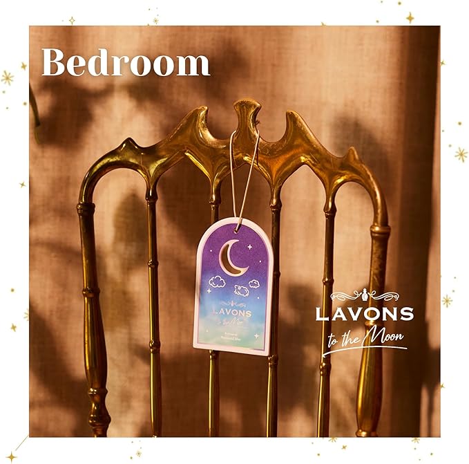 LAVONS Non Toxic Air Fresheners, Car Freshener Long Lasting, Car Air Freshener Hanging, Small Spaces Air Fresheners for Home, Bathroom Air Freshener, Cute Car Accessories by Japan 1Pack NOCTURNAL BLUE
