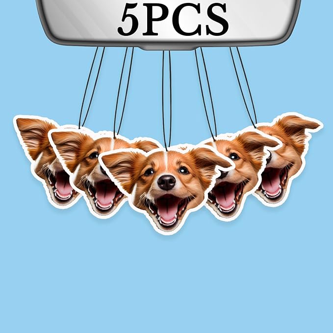 Custom Air Freshener for Car, Personalized Air Fresheners,Custom Double Sided photo Air Freshener, for Wardrobe,Bathroom and Hanging Ornaments 6 Count (Pack of 1)