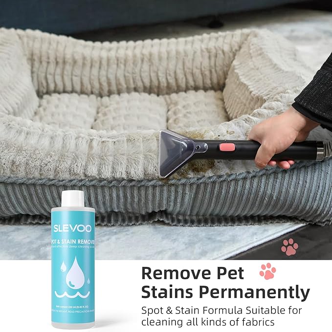 Carpet Cleaner Machine 11Kpa Strong Suction, New 450W Powerful Motor, Portable Upholstery Cleaner with Spot Cleaner, Stain Remover for Pet Accident, Rugs, Carpet and Upholstery Red