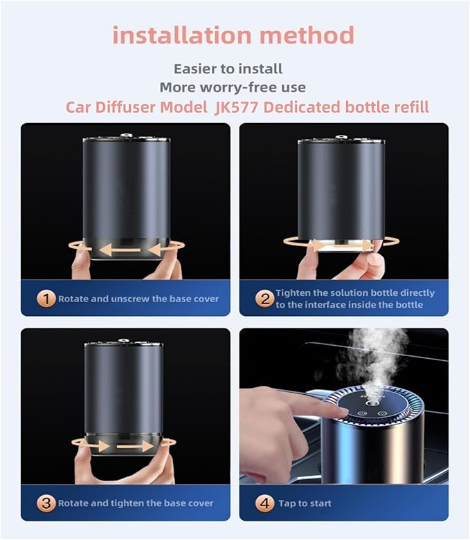 Car Diffuser Refill 50ML Car Air Fresheners JK577 Original Bottle of Perfume Available for 3-6 Months Sharing Other Aromatherapy Machines Made with Natural Plant Extracts (Charming Encounter)