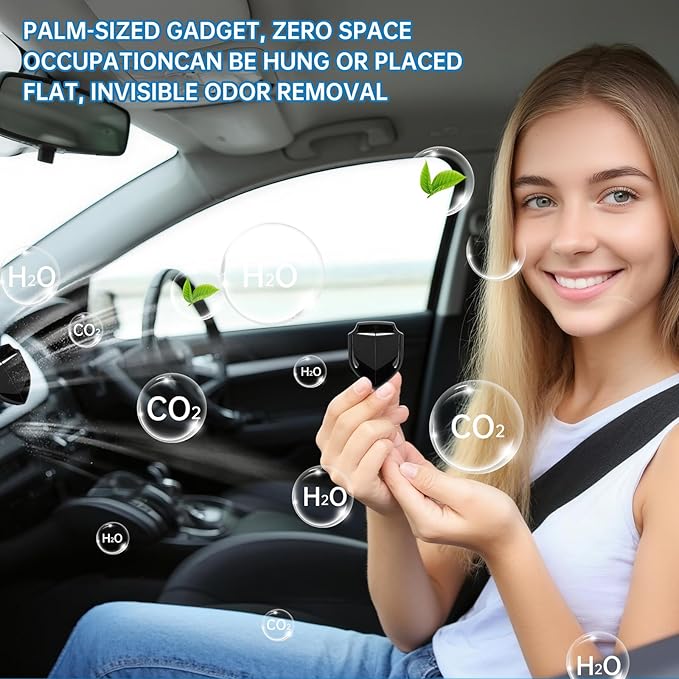 Car air purifier,Odor Eliminator,Air Purifier/Absorber,Car Smell Remover for Smoke & Pet Odor,Eco-Friendly, No Power Needed,Long-Lasting 5 years, 2-Pack