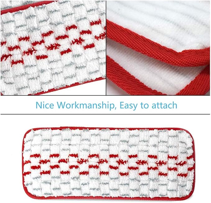 4 Pcs Microfiber Washable Dust Mops Pad Replacement Parts Compatible with O-Cedar ProMist Spray Mop Refill