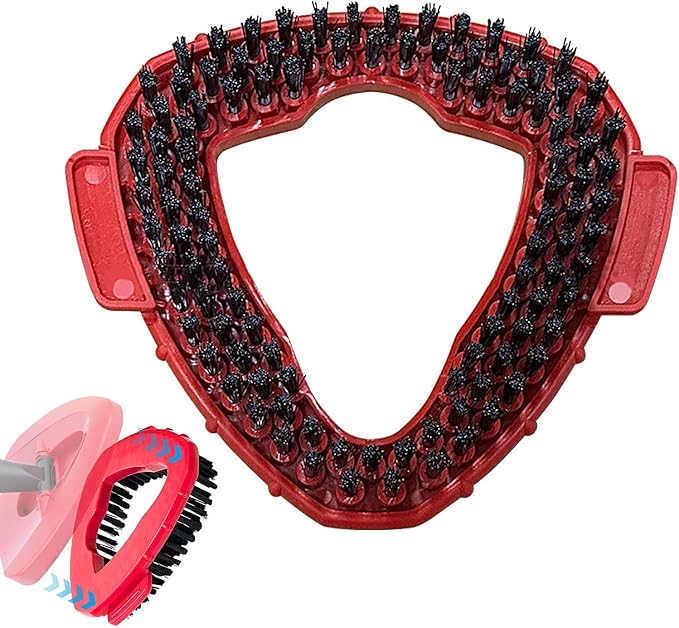 Spin Mop Replacement Head Base Scrub Brush Floor Scrub Brush | Triangle Floor Scrubber Mop Replace Head Base,Microfiber Spin Mop,Floor Scrubber,Hard Bristle Cleaning Brush for Kitchen,Tile,Hard Floor