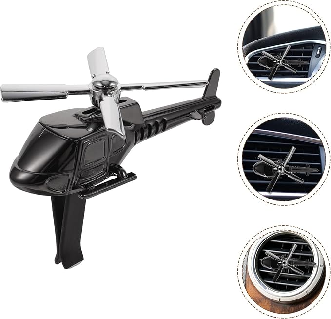 1 Set of Car Air Helicopter Rotating Diffuser Car Airplane Scent Vent Scent Clip Diffuser Aroma Diffuser for Interior Decoration