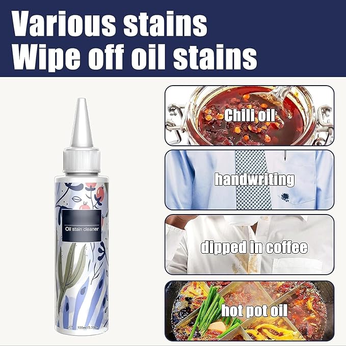 Sonsel Oil Stain Cleaner,Sonsel Oil Stain Removor,Garment Stubborn Stain Cleaner,Stain Removor for Clothes,Sonsel Stain Removor,Grease Remover for Clothes,Fabric Stain Removor (1PC)