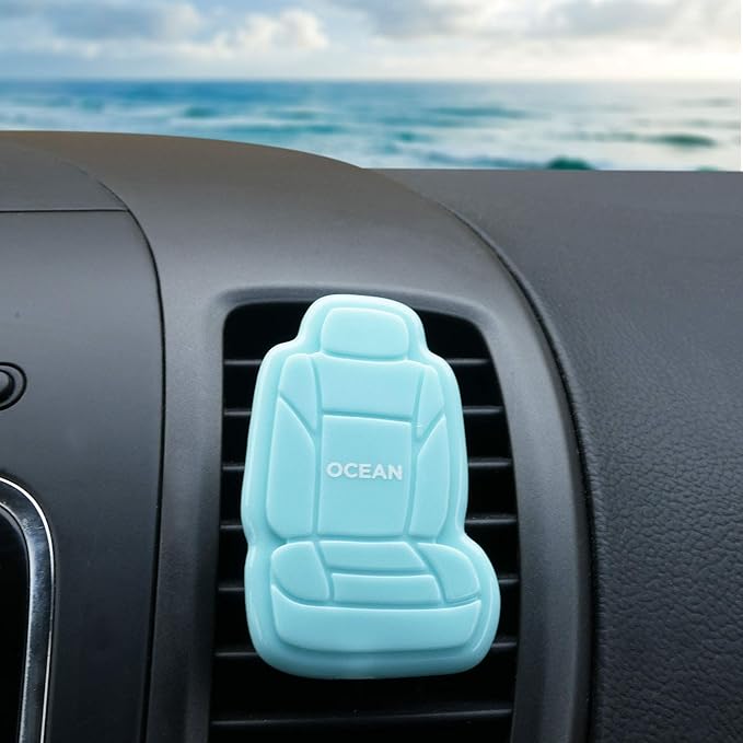 FH Group FH1017 Clip On 3D Air Freshener Ocean Scent (Light Blue) 2PK