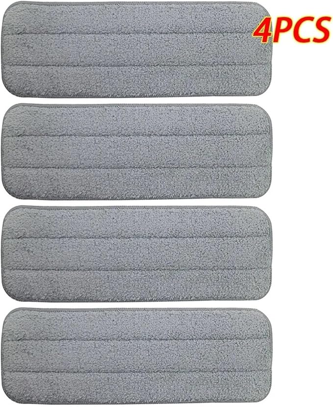 1-4 Pcs Replacement Mop Cloth Rags Compatible with Xiaomi Deerma TB500 TB800 Water Spray Mop 360 Rotating Cleaning Cloth Head(Dark khaki)