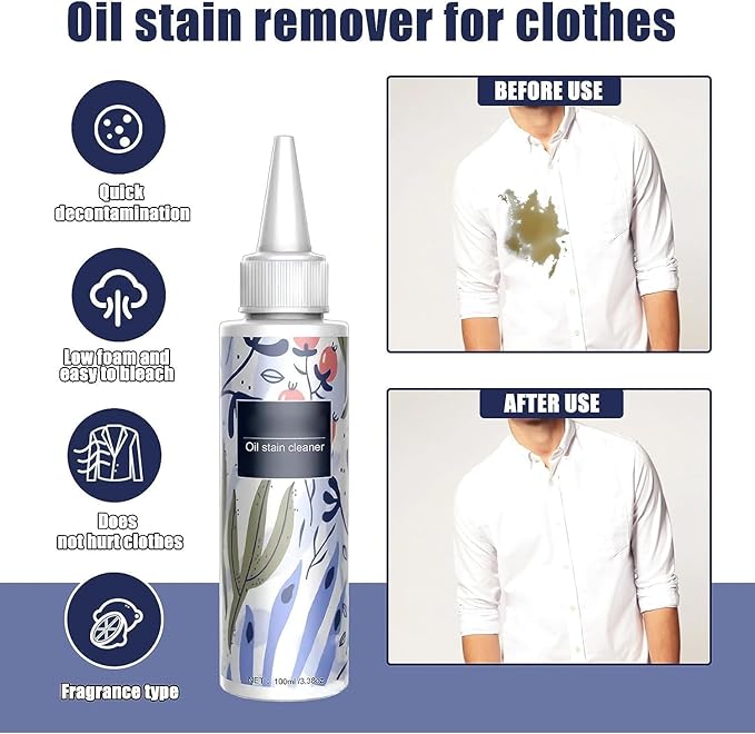 Sonsel Oil Stain Cleaner,Sonsel Oil Stain Remover,Garment Stubborn Stain Cleaner,Stain Remover for Clothes,Sonsel Stain Remover,Grease Remover for Clothes,Fabric Stain Remover (3PC)