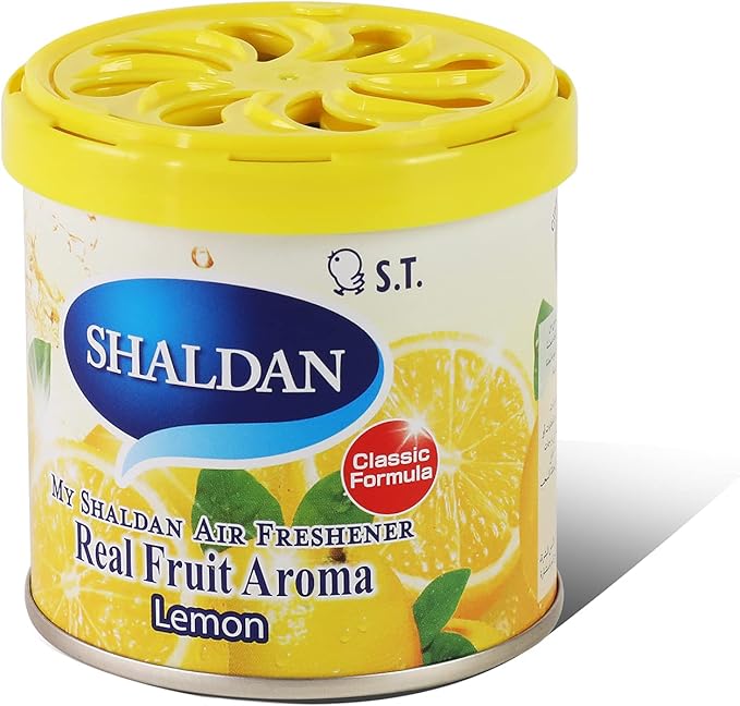 My Shaldan Japanese Room/Car Limonene Gel Natural Air Freshener Cans, Lemon Scent, 80g