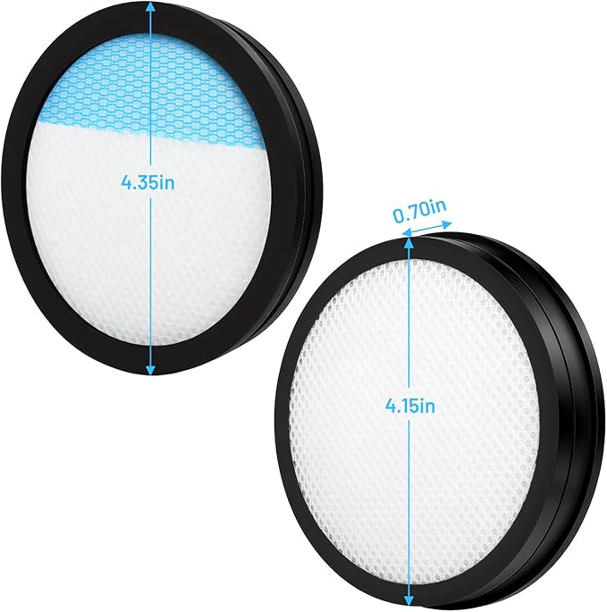 4-Pack PCL720 Filter Replacement for Ryobi ONE+ 18V Cordless Stick Vacuum Cleaner PBLSV716K PBLSV716B PBLSV717K & PBLSV717B
