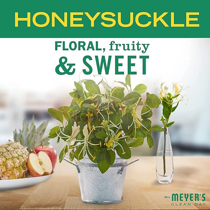 Mrs. MEYER'S Clean Day All-Purpose Cleaner Spray, Honeysuckle, 16 Fl Oz. (Pack of 12)