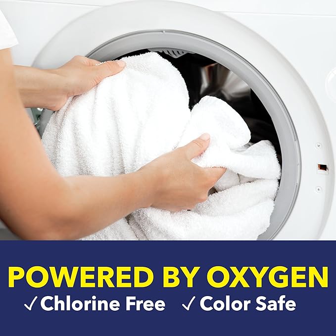 OxiClean White Revive Laundry Whitener and Stain Remover Powder, Alternative to Bleach for Laundry, 5 lb