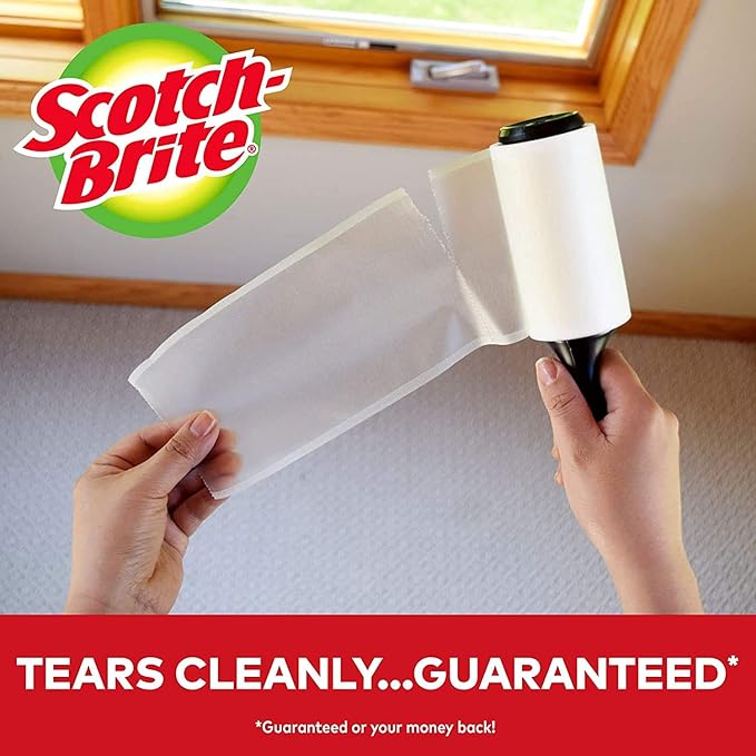 Scotch Brite Lint Roller, Value Pack of 75 Sheets, 375 Total Sheets
