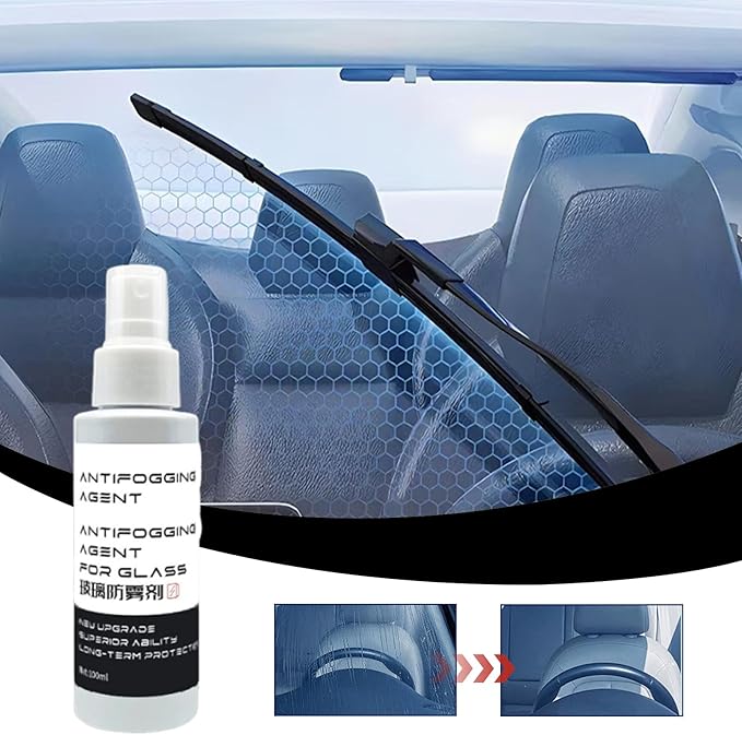 Anti-Fog Spray For Windscreen | Waterproof Anti-fog Spray 100ml For ,Car SUV Truck Mirror Glass Coating Cleaner | Window Film Mirrors Pue