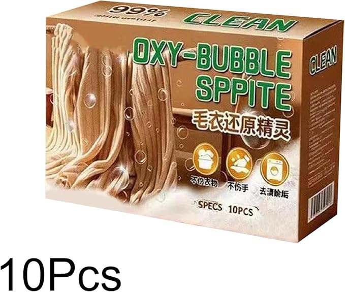 Anti Static Sweater Tablets, Knit Fabric Restore, Sweater Revive with Anti Shrink Formula, Wool Cashmere Restorer with Color Repair, Laundry Supplies, Tablets for Hand Wash Care