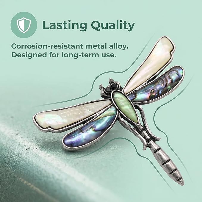 Dragonfly Car Vent Clips Cute Air Freshener Clip Accessories Decorations for Decor Iridescent Abalone Dashboard Ornament for Women