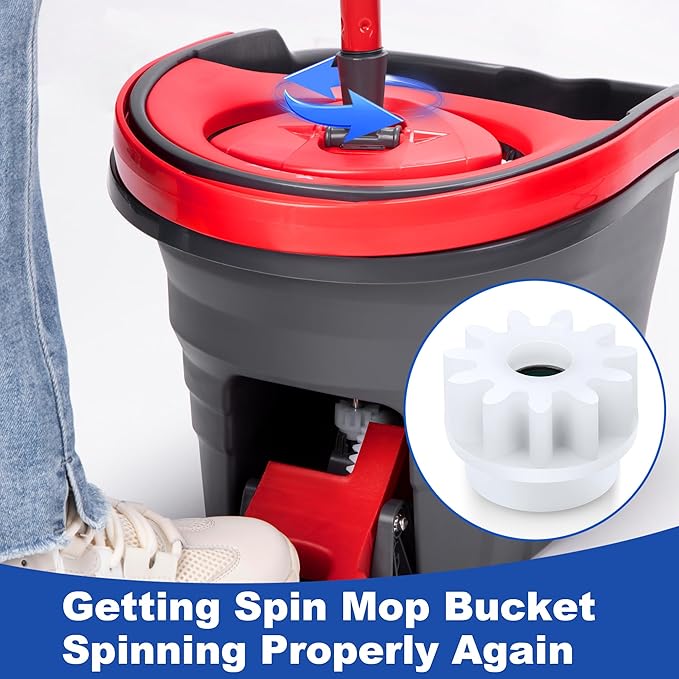 3 Pcs Spin Mop Bucket Replacement Gear Compatible with O Cedar Mop Bucket Pedal Only One Way Bearing Repair Parts