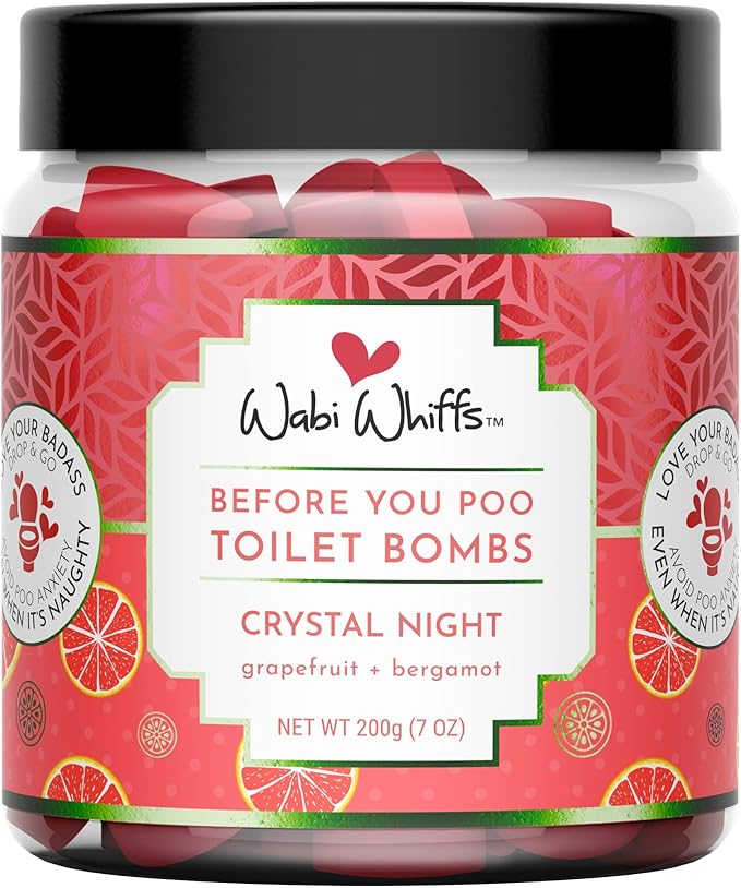 Fizzing Toilet Bombs – Crystal Night | Natural Bathroom Deodorizer | Odor Eliminator Tablets For Freshness & Cleanliness | Eco-Friendly Septic Safe Tablets | 60 Count |