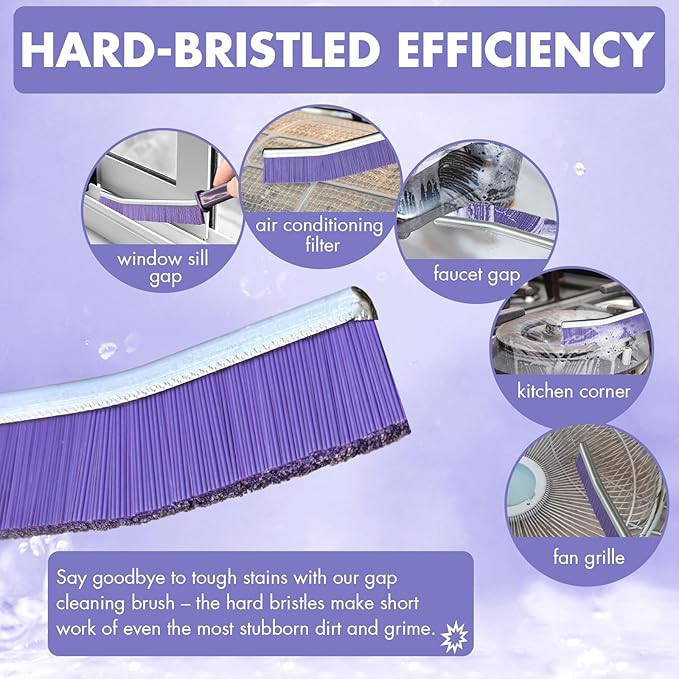 IBB 3pcs Crevice Gaps Cleaning Brush,2023 New Cleaning Brush for Small Spaces,Durable & Thin Crevice Cleaning Brush,Deep Cleaning Brush Supplies for Kitchen Surfaces & Window Track & Stubborn Stains