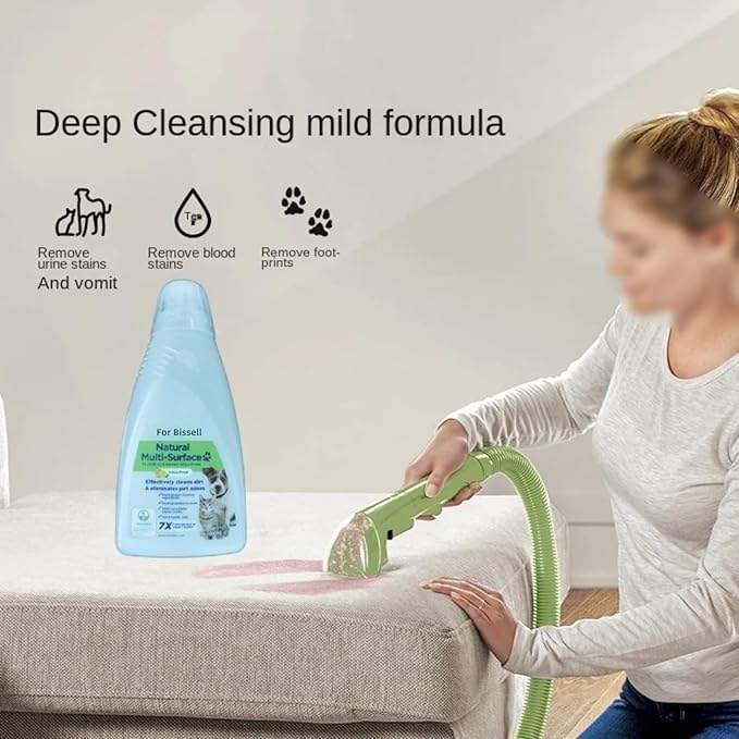 1L Multifunctional Pet Stain-removing Floor Cleaner. Fabric Carpet Cleaning Solution. Compatible For Bissell X7 6 5­4 90×9(3pcs 3000ml)