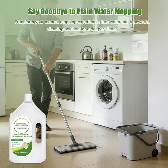 82 FL OZ/2.42 L Gardenia Scent Floor Cleaning Solution Compatible with Tineco iFLOOR 2/3/5 & FLOOR ONE S3/S5/S6/S7 PRO, Floor Cleaner for All Cordless Wet/Dry Vacuum & Robot Vacuums Mop