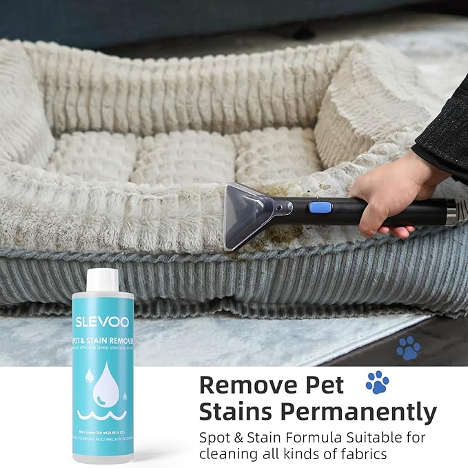 Carpet Cleaner Machine 11Kpa Strong Suction, New 450W Powerful Motor, Portable Upholstery Cleaner with Spot Cleaner, Stain Remover for Pet Accident, Rugs, Carpet and Upholstery Black (AU-C003)