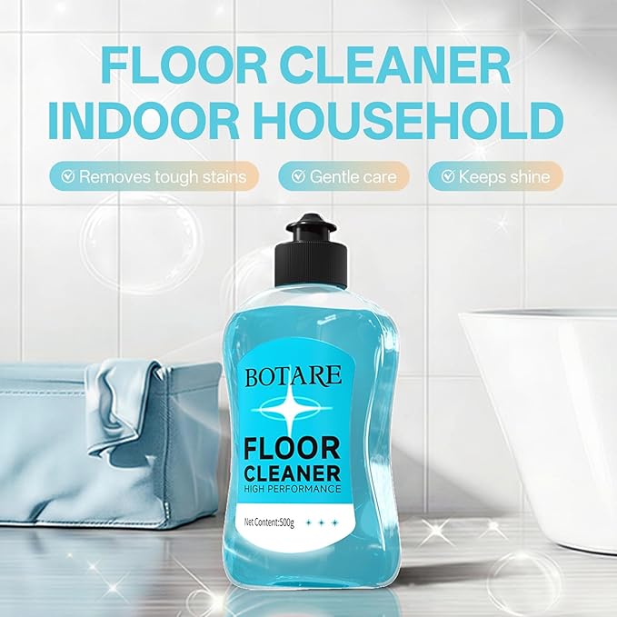 Floor Cleaner Liquid for Mopping, Household Deep Cleaning Solution for Wood,Hardwood,Tile,Laminate,Marble & Porcelain & Bathroom,Ocean Scent,17.6 Fl Oz Each(1 Bottle+1 Cleaning Cloth)