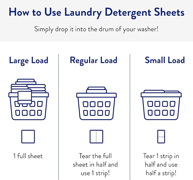 Clean People Laundry Detergent Sheets- Recyclable Packaging, Hypoallergenic, Stain Fighting, Works with All Machines including HE (384 Count, Spring)