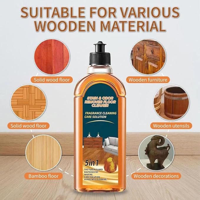 Munich Sunny Floor Cleaner, Spainho 5 in 1 Floor Cleaner, Stain & Odor Remover Floors Cleaners, Restore Hardwood Floor Shine, Fragrance Cleaning Care Solution (2)