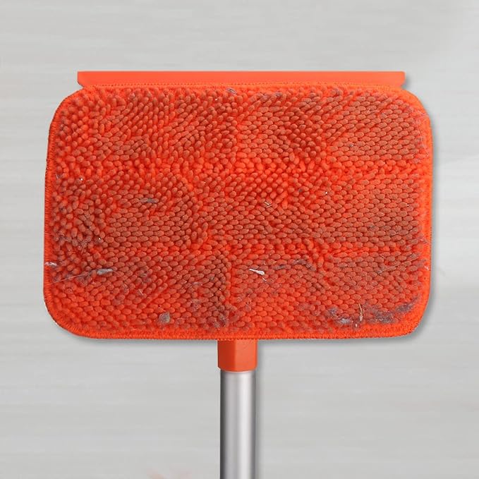 Qaestfy Pack of 2 Chenille Pad Refill Compatible with QAE011 Wall and Baseboard Cleaner Tool with Long Handle Model QAE015