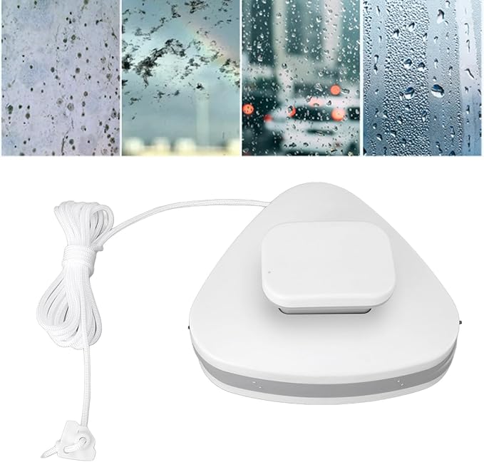 Magnetic Window Cleaner Brush, Efficient Double Sided Glass Cleaner Versatile Time Saving Shape Easy to Use Convenient for Home (18-30)