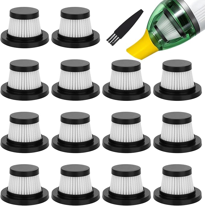 Hepa Filter Replacement for Handheld Vacuum Cleaner as Seen on TV: Washable and Reusable Filters Fit for Compact Cordless Handheld Vacuum Cleaner (14 Pack)
