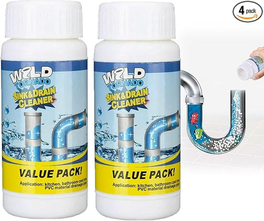 Sink and Drain Cleaner, Wild Tornado Pipe Dredge, Drain Cleaner for Toilet Kitchen, Pipes Cleaning Tool (4)