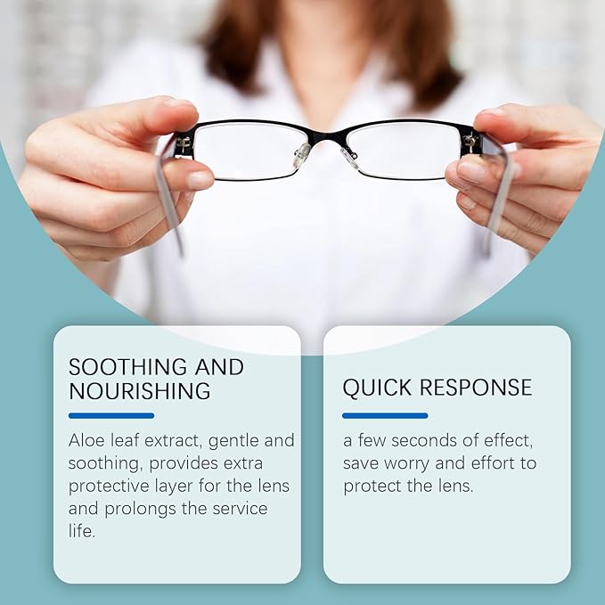Eyeglass Scratch Remover Spray, Lens Scratch Repair & Cleaner Kit, Glasses Scratch Remover for Lenses, Restores Clarity and Prevents Scratches (1Pcs)