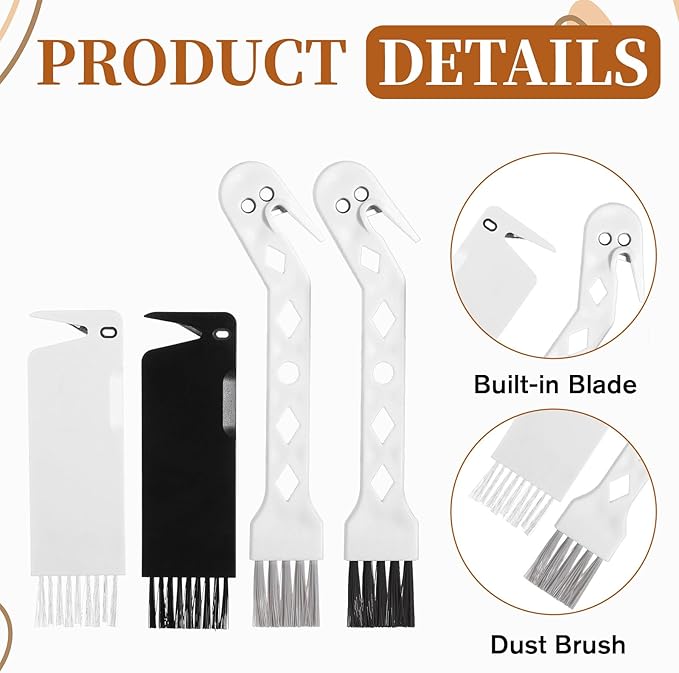 4 PCS Handheld Vacuum Cleaner Brush, Universal Dust Brush, 2 in 1 Vacuum Roller Cleaning Tool for Sweeping Robot