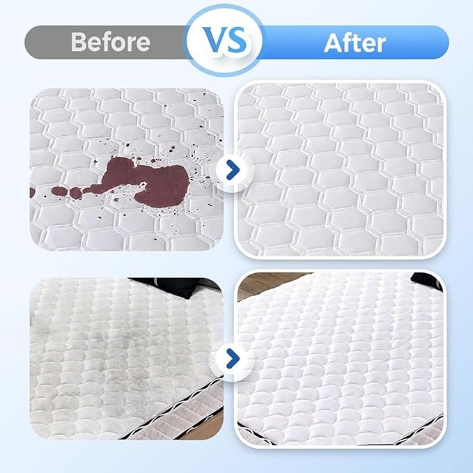 Jeeeun Mattress Stain Remover, Mattress Cleaner Fabric Cleaner Spray, Deep Clean for Bed Couch Carpet Upholstery, No-Scrub Fast-Acting Spot Treatment for Home Fabric (3 Sets)