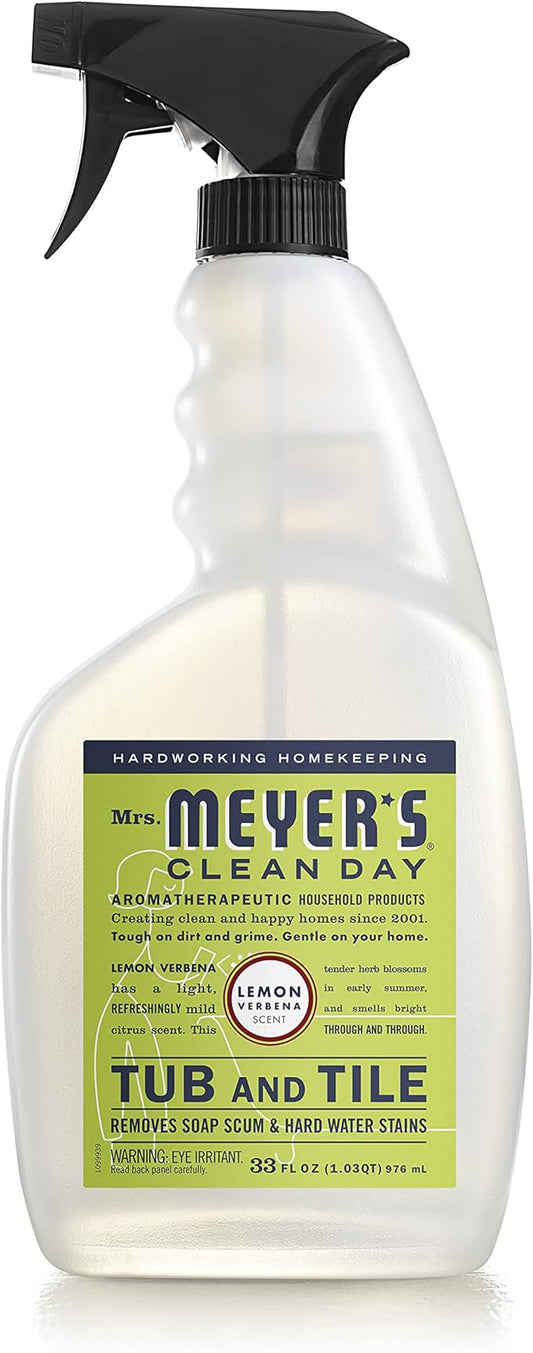 Mrs. MEYER'S Clean Day Lemon Verbena Tub and Tile Cleaner 33 Fl Oz (Pack of 1)