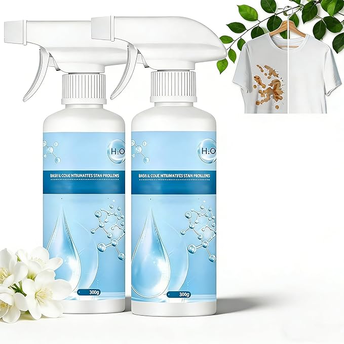 Fly Cloth Cleanse Clothing Emulsifier, Non Ionic Emulsifiers Cloth Cleaner, Spot Cleaner For Clothes, Powerful Fabric Cleaner for Clothes Care, Gentle on Most Fabrics (2pcs)