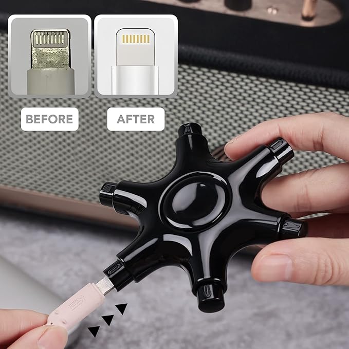 for iPhone Cleaning Kit Port Cleaner, Repair and Restore Tool for iPad Pro Watch Cell Phone Charging Port, Lightning Charger Cables Speaker Airpod Cleaning Putty Dust for All Devices