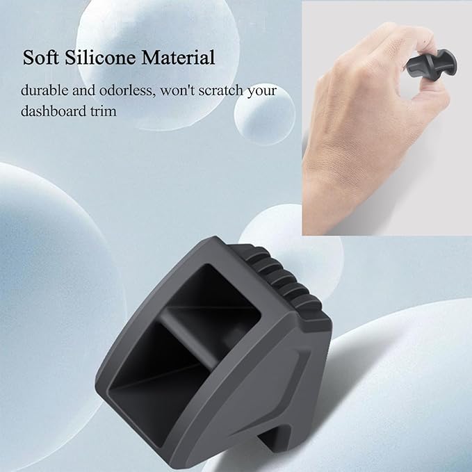 Air Freshener Adapter for 2025 2026 Tesla New Model Y Juniper Launch Series & 2024 2025 Tesla Model 3, Silicone Air Vent clips for Tesla Model Y/3 Car Accessories, without Air Freshener (Black, 2Pcs)