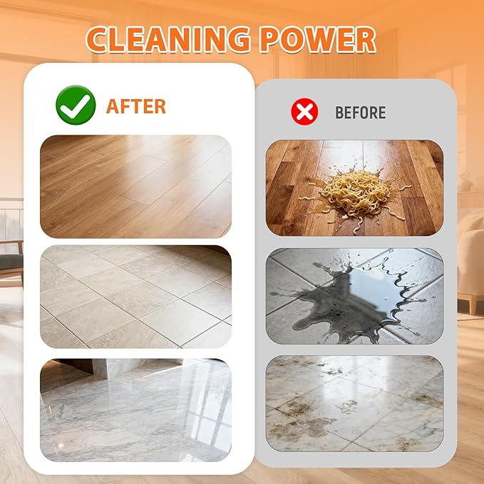 Floor Cleaning Solution Compatible with Tineco iFLOOR 2/3/5 & FLOOR ONE S3/S5/S6/S7 PRO, Low Foam Floor Cleaner for All Cordless Wet/Dry Vacuum & Robot Vacuums Mop (2 Bottle, Sweet Orange)