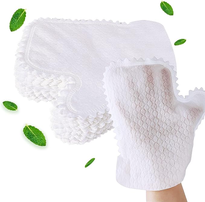 40Pcs Dishwashing Gloves Non- Woven Shoes Cleaning Towels Shoe Dust soft Cloth Cleaning Gloves for Cleaning Shoe Bag Glasses Car Electronic Device White